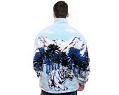 Jacke Karl Kani Metal Signature Ice Tiger Teddy Troyer black/off white/light grey