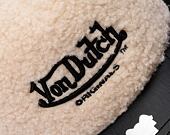 Kappe Von Dutch - Trucker Newark - Teddy/ Pu - Black/Cream