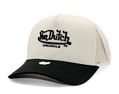 Kappe Von Dutch - Trucker Newark - Caps - Cot Twill - Black/ Cream