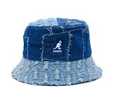 Kangol Hut - Denim Mashup Bucket - Mittelblau
