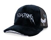 Kappe Reflection Luxury Fuzzy Trucker - Black Midnight Contrast