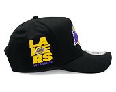 Kappe New Era - NBA Side Patch 9FORTY A-Frame - LA Lakers - Black