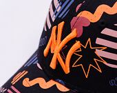 Kinderkappe New Era - MLB Kids Print 9FORTY - NY Yankees - Navy / Papaya Orange