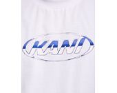 T-Shirt Karl Kani - Woven Signature Chrome Logo Crop Tee - white