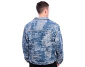 Jacke Karl Kani - Og K Distress Camo Os Denim Jacket - medium blue
