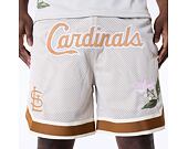 Shorts New Era - MLB Floral Mesh - St. Louis Cardinals - Off White