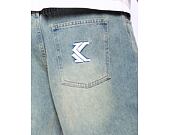 Shorts Karl Kani OG Denim Baggy Jorts bleached blue