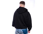 Pullover Karl Kani - Woven Signature Kani Os Zip Hoodie - black/rose