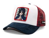 Kappe Capslab X Naruto - Sasuke Itachi - Serge Coton Mesh Imprime