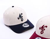 Kappe New Era - Branded Linen 9FORTY - Stone / Navy