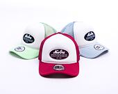 Kappe New Era - Branded Oval Foam Patch 9FORTY Trucker - White / Cherry
