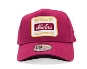 Kappe New Era - Branded Washed Patch 9FORTY A-Frame - Cherry