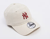 Kappe New Era - MLB Linen 9TWENTY - NY Yankees - Stone / Cherry