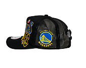 Kappe Mitchell & Ness - NBA Big Champ Trucker - Golden State Warriors - Black