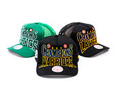 Kappe Mitchell & Ness - NBA Big Champ Trucker - Golden State Warriors - Black