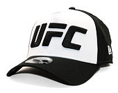 Kappe New Era - UFC MMA Core Logo 9FORTY Trucker - White / Black