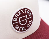 Kappe Brixton - Crest C Mp Snapback - Port/Off White