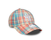Damen Kappe New Era - MLB Check 9FORTY - NY Yankees - Pink Lift / White