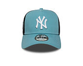 Kappe New Era - MLB Contrast Stitch WS Retro 9FORTY Trucker - NY Yankees - Blue