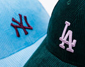 Damen Kappe New Era - MLB Cord 9FORTY - LA Dodgers - Dark Green / Lavender