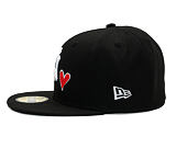 Kappe New Era - MLB Team Heart 59FIFTY - NY Yankees - Black / Scarlet
