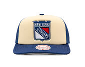 Kappe Mitchell & Ness - NHL Vintage Block Trucker - New York Rangers - Cream