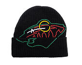 Mütze Mitchell & Ness - NHL Line Light Knit - Minnesota Wild - Black
