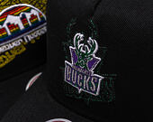 Kappe Mitchell & Ness - NBA Tilted Pro Snapback Hwc - Milwaukee Bucks - Black