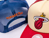 Kappe Mitchell & Ness - NBA Vintage Block Trucker - New York Knicks - Cream