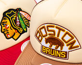 Kappe Mitchell & Ness - NHL Vintage Block Trucker - Boston Bruins - Cream