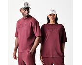 T-Shirt New Era - Branded Washed Oversized Tee - Burgundy