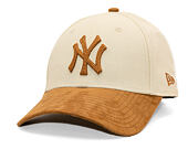 Damen Kappe New Era - MLB Faux Suede 9FORTY - NY Yankees - Cream / Camel