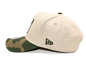 Kappe New Era - Branded Camo Patch 9FORTY A-Frame - Stone / Woodland Camo