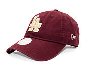 Damen Kappe New Era - MLB Boucle 9TWENTY - LA Dodgers - Burgundy / Cream