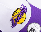 Kappe New Era - NBA Side Patch 9FORTY - A-Frame Trucker - LA Lakers - Purple