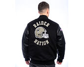 Jacke Mitchell & Ness - NFL Blackout Collection Varsity Jacket Oakland Raiders - Black