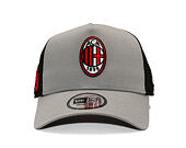 Kappe New Era -  Patch 9FORTY Trucker - Ac Milan - Grey