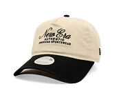 Damen Kappe New Era - Branded Script 9TWENTY A-Frame - Cream