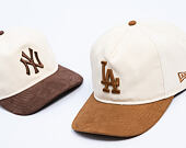 Kappe New Era - MLB Suede Visor 9FIFTY A-Frame - LA Dodgers - Cream