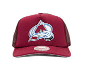 Kappe Mitchell & Ness - Colorado Avalanche - Evergreen Trucker - Maroon