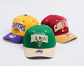 Kappe Mitchell & Ness - NBA Team Arch Snapback - Milwaukee Bucks - Green / Beige