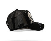 Kappe Ed Hardy - Mono Giant Dragon Twill Front Mesh Trucker - Black/Black