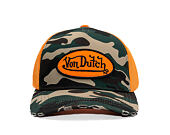 Kappe Von Dutch - Trucker - Classic Logo Camo/Orange