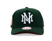 Kappe Mitchell & Ness  - Branded Emerald Slam Pro Pinch Snapback - Green/Orange