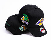 Kappe Mitchell & Ness  - NBA Classic Red Snapback Custom Patch - Los Angeles Lakers - Black