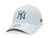 Damen Kappe New Era - MLB Floral Infill 9FORTY - NY Yankees - White