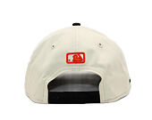 Kappe New Era - MLB Side Script 9FORTY M-CROWN - NY Mets - Cream / Black