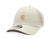 Kinder Kappe New Era - MLB Homefield 9FORTY Trucker - NY Yankees - Stone / Orange
