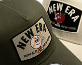 Kappe New Era - Branded Summer Patch 9FORTY A-Frame Trucker - New Olive