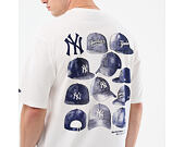 T-Shirt New Era - MLB Cap Graphic Oversized Tee - NY Yankees - White